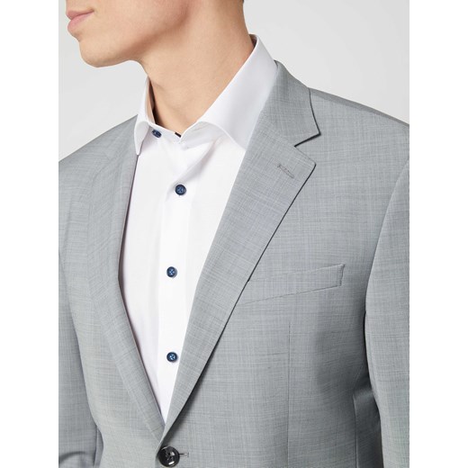 Marynarka zapinana na 2 guziki o kroju slim fit z dodatkiem streczu model Strellson 48 wyprzedaż Peek&Cloppenburg