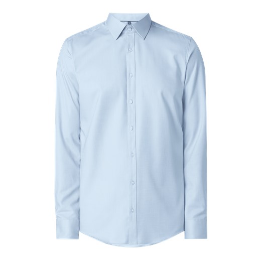 Koszula biznesowa o kroju slim fit z diagonalu ze sklepu Peek&Cloppenburg  w kategorii Koszule męskie - zdjęcie 167776614