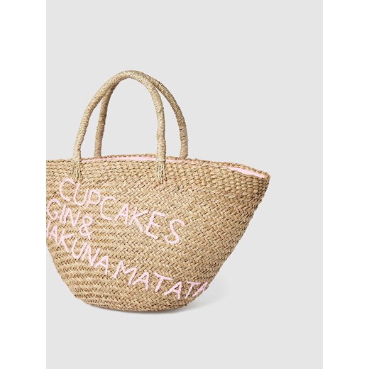Torba plażowa z wyhaftowanym napisem Bali Bali One Size Peek&Cloppenburg wyprzedaż