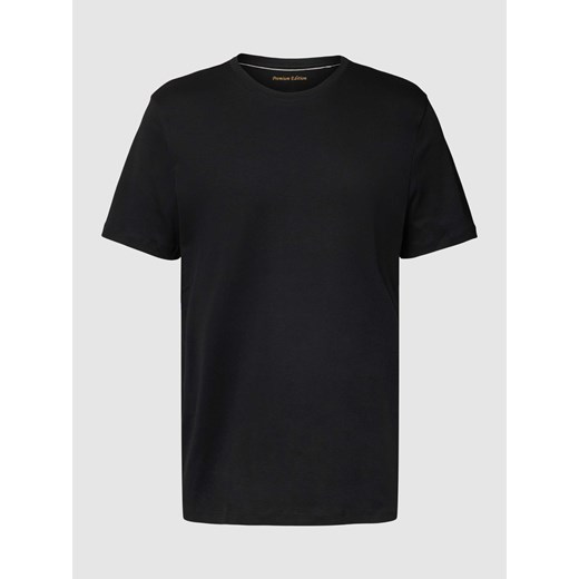 T-shirt z prążkowanym okrągłym dekoltem ze sklepu Peek&Cloppenburg  w kategorii T-shirty męskie - zdjęcie 167776782