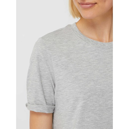 T-shirt z bawełny ekologicznej model ‘Ria’ Pieces XS Peek&Cloppenburg 