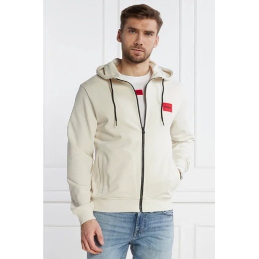 Bluza męska beżowa Hugo Boss na wiosnę bawełniana