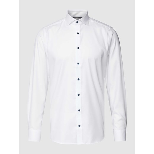 Koszula biznesowa o kroju body fit z fakturowanym wzorem model ‘Royal’ ze sklepu Peek&Cloppenburg  w kategorii Koszule męskie - zdjęcie 167778570