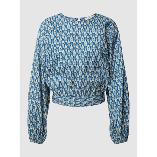 Bluzka z bawełny ze wzorem na całej powierzchni ze sklepu Peek&Cloppenburg  w kategorii Bluzki damskie - zdjęcie 167779103