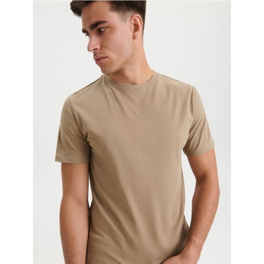 Sinsay - Koszulka - brązowy ze sklepu Sinsay w kategorii T-shirty męskie - zdjęcie 167782091