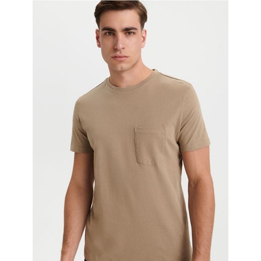 Sinsay - Koszulka - brązowy ze sklepu Sinsay w kategorii T-shirty męskie - zdjęcie 167782103