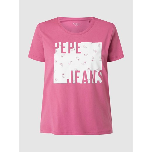 T-shirt z bawełny model ‘Lucie’ ze sklepu Peek&Cloppenburg  w kategorii Bluzki damskie - zdjęcie 167785211