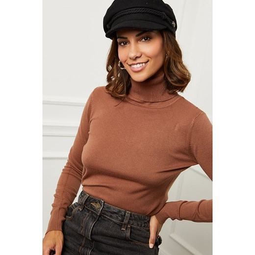 Soft Cashmere Golf w kolorze karmelowym Soft Cashmere 34/36 wyprzedaż Limango Polska