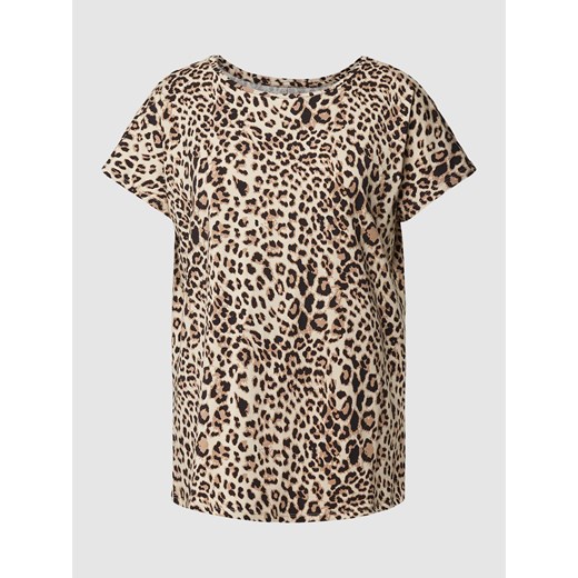 T-shirt z dodatkiem wiskozy i zwierzęcym nadrukiem ze sklepu Peek&Cloppenburg  w kategorii Bluzki damskie - zdjęcie 167789693