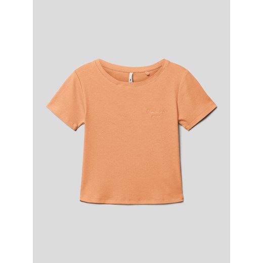 T-shirt z drobnym prążkowaniem model ‘GISBELLA’ ze sklepu Peek&Cloppenburg  w kategorii Bluzki dziewczęce - zdjęcie 167789752