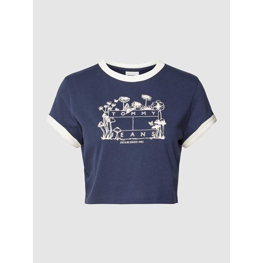 T-shirt krótki z nadrukowanym motywem model ‘HOMEGROWN’ Tommy Jeans XL wyprzedaż Peek&Cloppenburg 