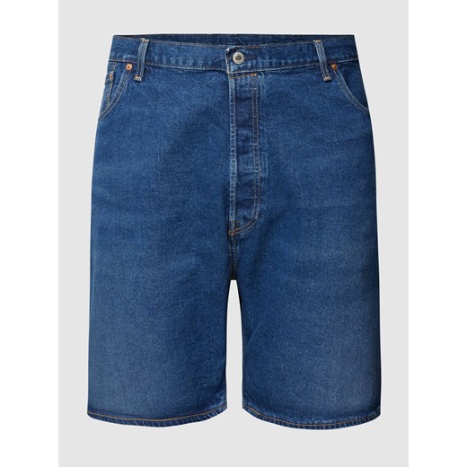 Szorty jeansowe PLUS SIZE z naszywką z logo model ‘HEMMED’ ze sklepu Peek&Cloppenburg  w kategorii Spodenki męskie - zdjęcie 167791063