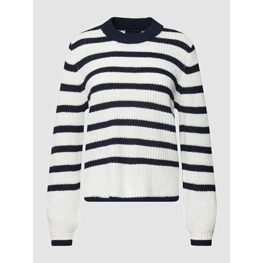 Sweter z dzianiny ze wzorem w paski model ‘TRISTA’ ze sklepu Peek&Cloppenburg  w kategorii Swetry damskie - zdjęcie 167791334