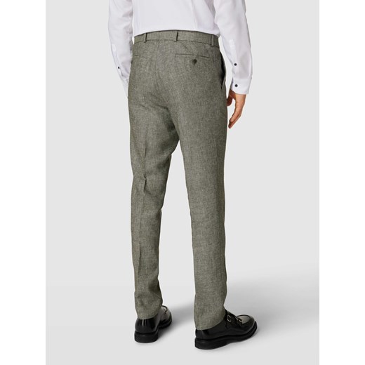 Spodnie do garnituru z delikatnym tkanym wzorem model ‘Shiver’ Carl Gross 52 okazyjna cena Peek&Cloppenburg 