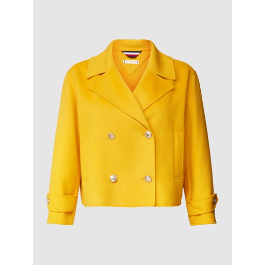 Płaszcz wełniany PLUS SIZE z aplikacją z logo ze sklepu Peek&Cloppenburg  w kategorii Kurtki damskie - zdjęcie 167791692