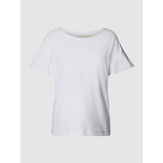 T-shirt z fakturowanym wzorem ze sklepu Peek&Cloppenburg  w kategorii Bluzki damskie - zdjęcie 167792831
