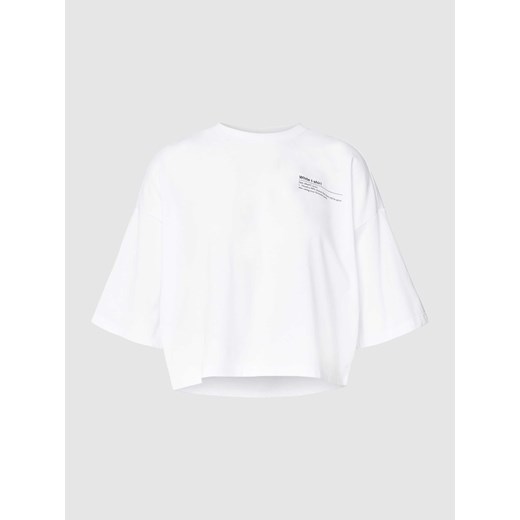 T-shirt krótki z nadrukiem z logo ze sklepu Peek&Cloppenburg  w kategorii Bluzki damskie - zdjęcie 167792994
