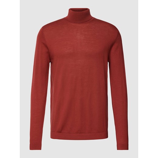 Bluzka z wełny z długim rękawem i golfem ze sklepu Peek&Cloppenburg  w kategorii T-shirty męskie - zdjęcie 167793032