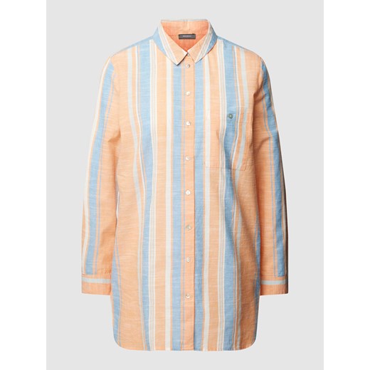 Bluzka koszulowa ze wzorem w paski ze sklepu Peek&Cloppenburg  w kategorii Koszule damskie - zdjęcie 167793411