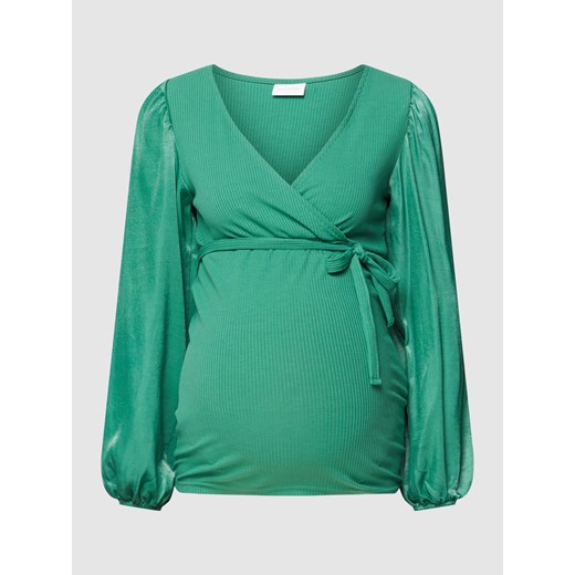 Bluzka z długim rękawem w stylu kopertowym ze sklepu Peek&Cloppenburg  w kategorii Bluzki ciążowe - zdjęcie 167793712