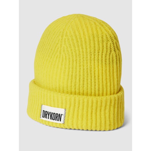 Czapka beanie z naszywką z logo model ‘NERREA’ Drykorn One Size Peek&Cloppenburg