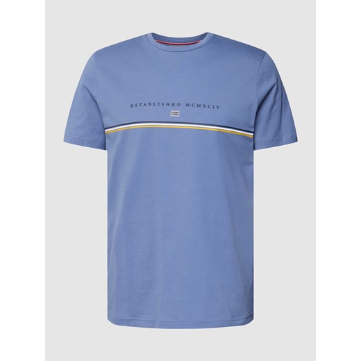 T-shirt z detalem z logo ze sklepu Peek&Cloppenburg  w kategorii T-shirty męskie - zdjęcie 167795031