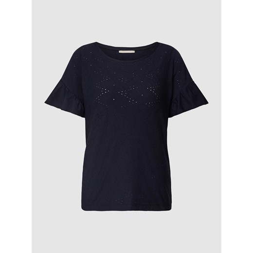 T-shirt z fakturowanym wzorem ze sklepu Peek&Cloppenburg  w kategorii Bluzki damskie - zdjęcie 167795630