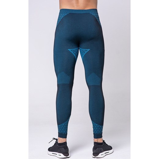 Legginsy męskie czarno-niebieskie Breeze, Kolor czarno-niebieski, Rozmiar L, Spaio ze sklepu Primodo w kategorii Spodnie męskie - zdjęcie 167799634