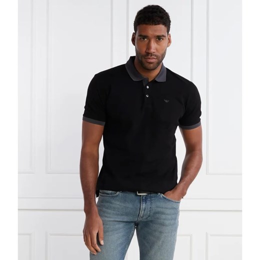 T-shirt męski Emporio Armani czarny casual
