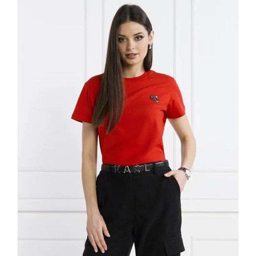 Karl Lagerfeld T-shirt ikonik 2.0 | Regular Fit ze sklepu Gomez Fashion Store w kategorii Bluzki damskie - zdjęcie 167799810