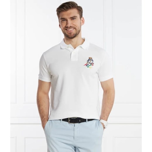 T-shirt męski biały Polo Ralph Lauren z krótkim rękawem