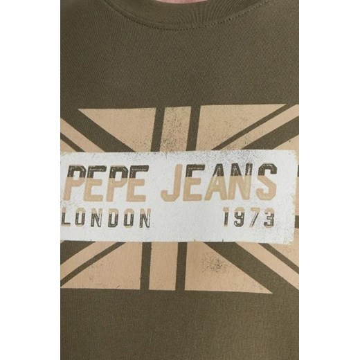 T-shirt męski Pepe Jeans z bawełny z krótkim rękawem