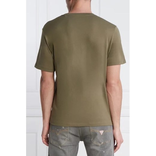 T-shirt męski zielony Pepe Jeans z bawełny