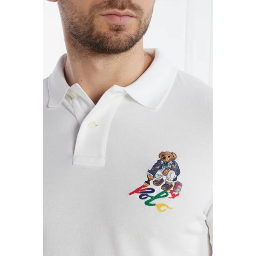 T-shirt męski Polo Ralph Lauren biały z krótkim rękawem bawełniany 