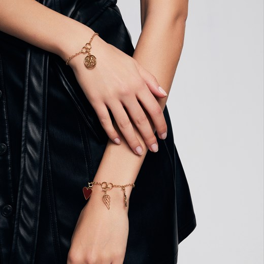 Zawieszka srebrna pozłacana charms - love - Love Story Love Story - Biżuteria Yes One Size YES.pl