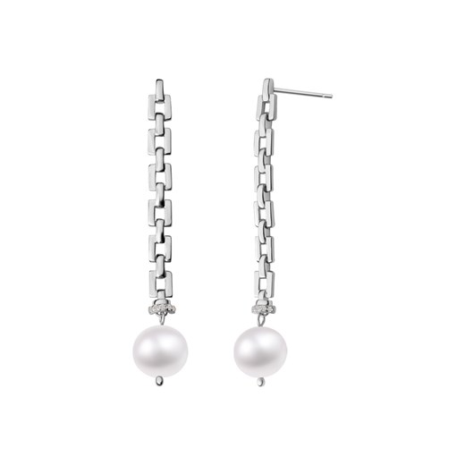 Kolczyki srebrne z perłami i cyrkoniami - Pearls ze sklepu YES.pl w kategorii Kolczyki - zdjęcie 167803171