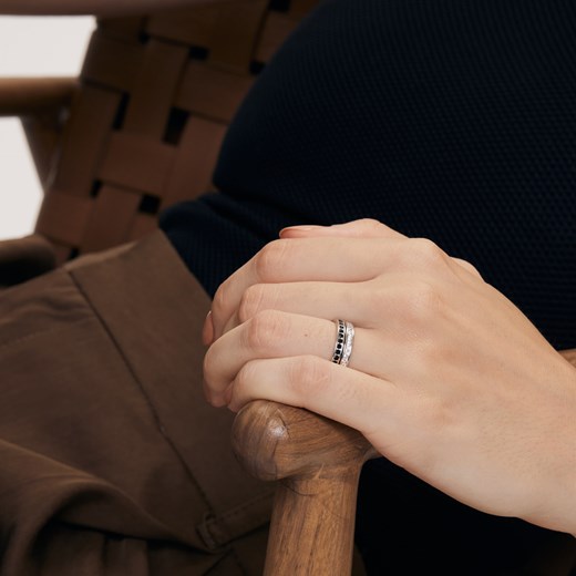 Pierścionek srebrny z cyrkoniami - YES Rings Yes Rings - Biżuteria Yes One Size YES.pl
