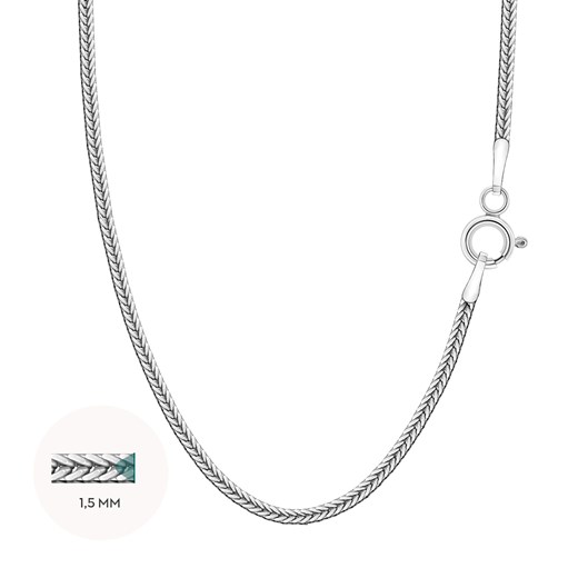 Srebrny łańcuszek - 1,5 mm ze sklepu YES.pl w kategorii Łańcuszki - zdjęcie 167804774