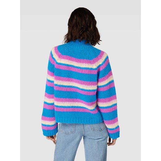 Sweter z dzianiny ze wzorem w paski model ‘NARMANELL’ Pieces XS wyprzedaż Peek&Cloppenburg 