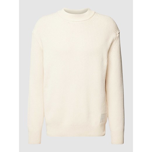 Sweter z dzianiny z naszywką z logo model ‘Kecol’ ze sklepu Peek&Cloppenburg  w kategorii Swetry męskie - zdjęcie 167809194