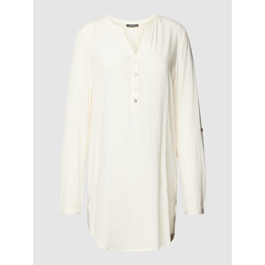 Bluzka długa z czystej wiskozy z krótką listwą guzikową ze sklepu Peek&Cloppenburg  w kategorii Bluzki damskie - zdjęcie 167810461