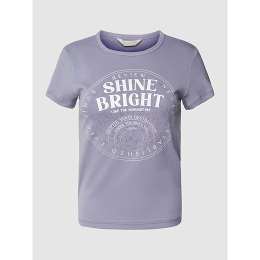 T-shirt z nadrukiem z logo ze sklepu Peek&Cloppenburg  w kategorii Bluzki damskie - zdjęcie 167810543