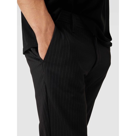 Spodnie materiałowe ze wzorem w paski model ‘MARK’ Only & Sons 33/34 promocyjna cena Peek&Cloppenburg 