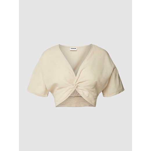 Top bluzkowy z wiązanym detalem model ‘MOYA’ Noisy May S Peek&Cloppenburg  promocyjna cena