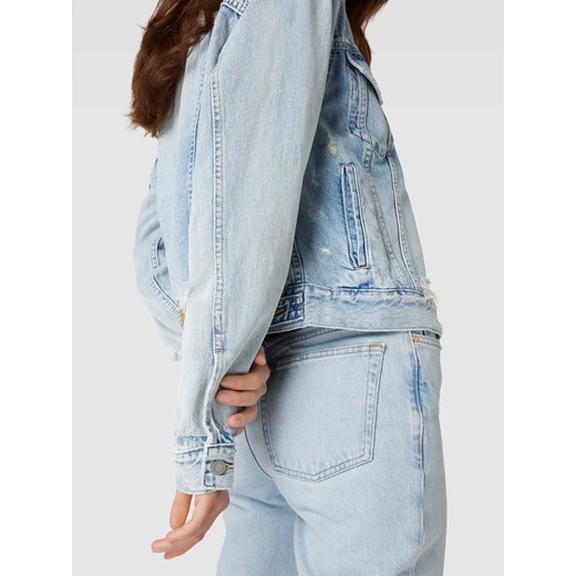 Kurtka jeansowa z przetarciami model ‘CLASSIC’ Polo Ralph Lauren XL okazja Peek&Cloppenburg 