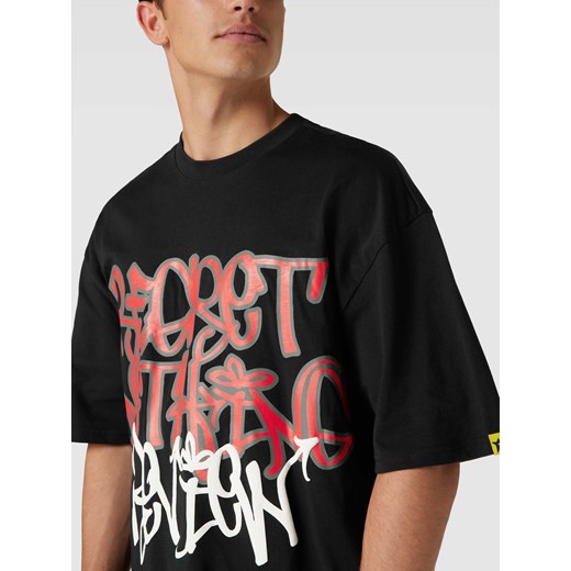 T-shirt o kroju oversized z nadrukiem w stylu graffiti Review XS okazyjna cena Peek&Cloppenburg 