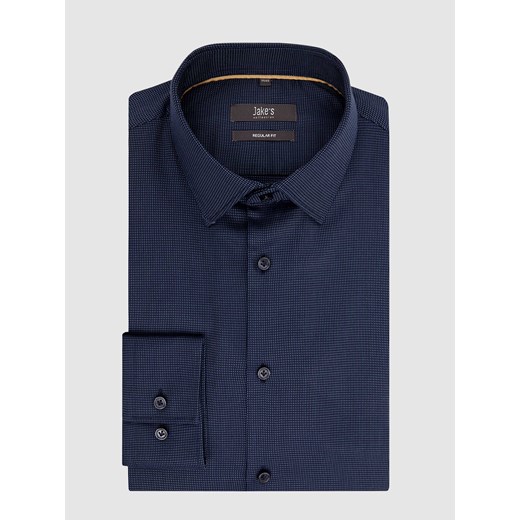 Koszula biznesowa o kroju regular fit z bawełny ze sklepu Peek&Cloppenburg  w kategorii Koszule męskie - zdjęcie 167815881
