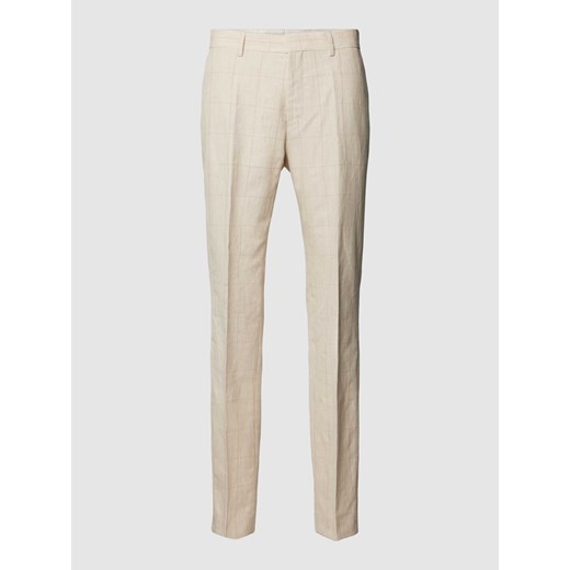 Spodnie do garnituru o kroju slim fit w kant model ‘Lenon’ ze sklepu Peek&Cloppenburg  w kategorii Spodnie męskie - zdjęcie 167815902