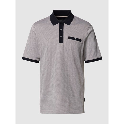 Koszulka polo z obszyciem w kontrastowym kolorze ze sklepu Peek&Cloppenburg  w kategorii T-shirty męskie - zdjęcie 167816171