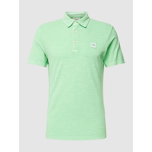 Koszulka polo z efektem melanżu model ‘Washer’ ze sklepu Peek&Cloppenburg  w kategorii T-shirty męskie - zdjęcie 167817244
